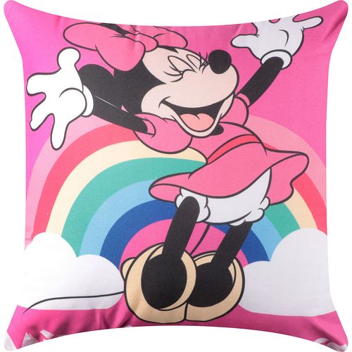 Almofada Microfibra 40X40Cm Minnie Mouse Rainbow Minnie