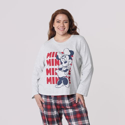 Pijama Minnie Cinza - Disney