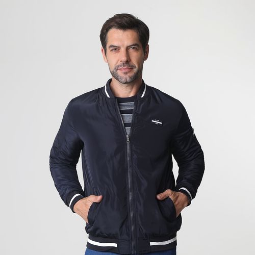 Jaqueta Manga Longa Bomber Marinho - Id Jovem