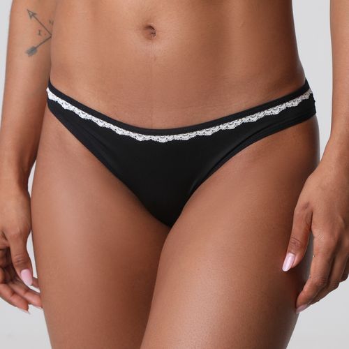 Kit 3 Calcinhas Tanga Lisa Preta
