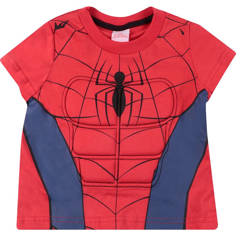 Camiseta-Marvel-Musculo-Logo-Spider-Vermelho