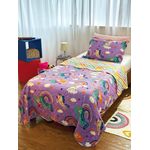 Colcha-Dupla-Face-Unicornio-160-X-220M-Porta-Travesseiro-50-X-70Cm