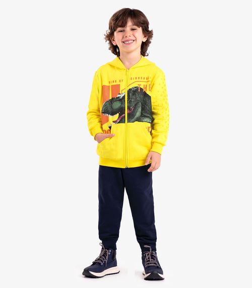 Conjunto Infantil Jaqueta Com Calça Rovi Kids Amarelo