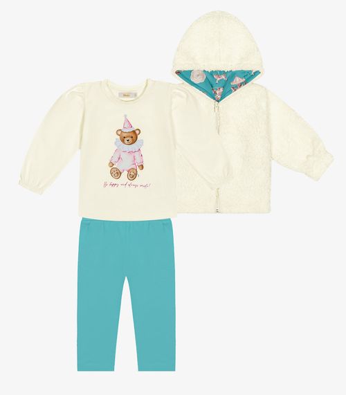 Trijunto Infantil Feminino Trick Nick Azul