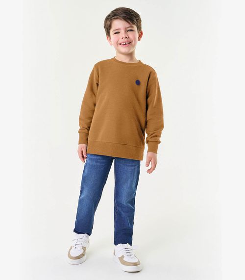 Conjunto Infantil Blusão Com Calça Trick Nick Marrom