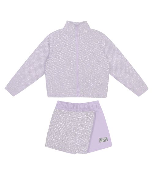 Conjunto Jaqueta com Shorts Saia Trick Nick Roxo