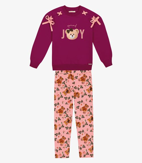 Conjunto Infantil Blusão Com Legging Trick Nick Vermelho