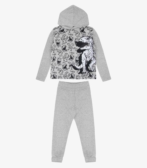 Conjunto Infantil Masculino Dino Select Cinza