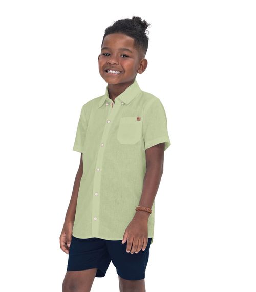 Conjunto Infantil Camisa Com Bermuda Trick Nick Verde