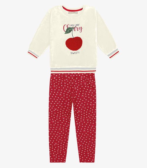 Conjunto Infantil Blusão Com Legging Trick Nick Vermelho