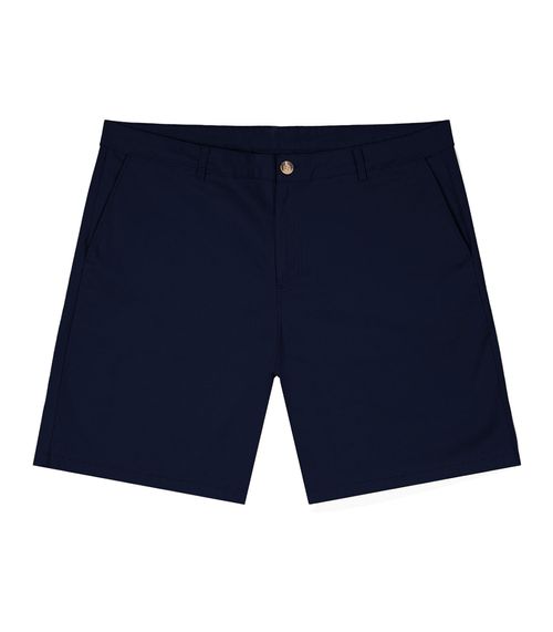 Bermuda Masculina Plus Size Sarja Twill Diametro Azul