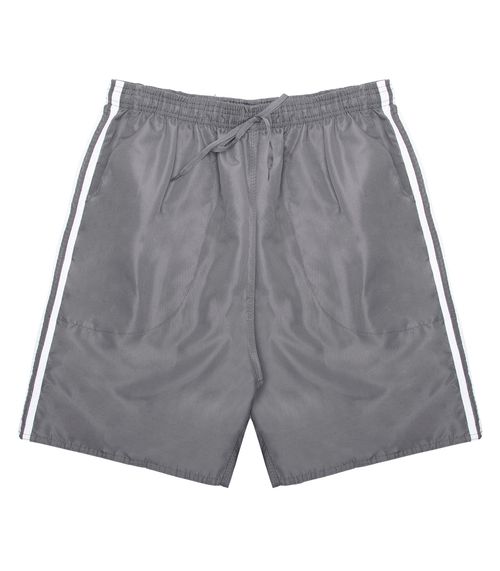 Bermuda Plus Size Masculina Lisa TNO Cinza