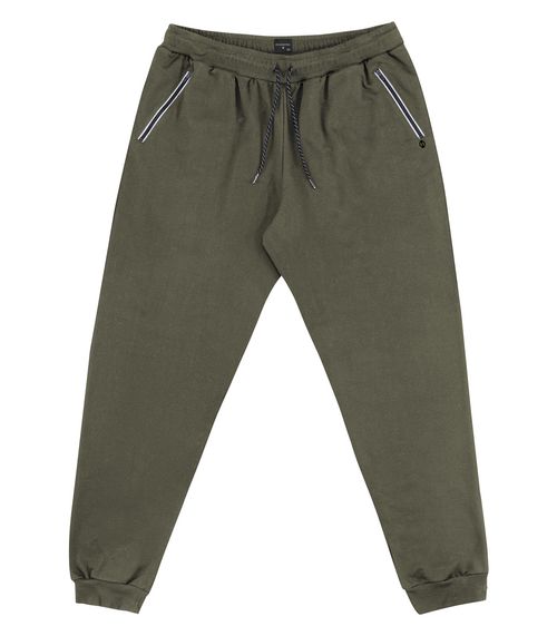 Calça Masculina Plus Size Em Moletom Diametro Verde