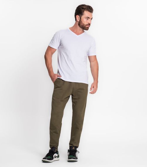 Calça Masculina Básica Moletom Diametro Verde