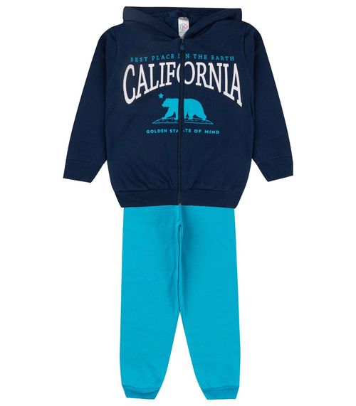 Conjunto Infantil Menino Com Jaqueta Select Azul