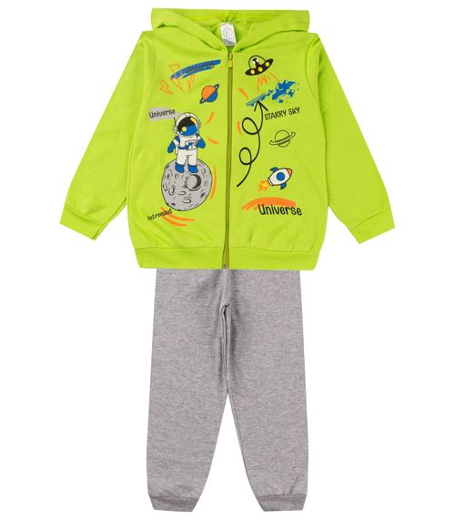 Conjunto Infantil Menino Com Jaqueta Select Amarelo