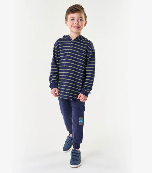 Conjunto Infantil Blusão Com Calça Trick NIck Azul