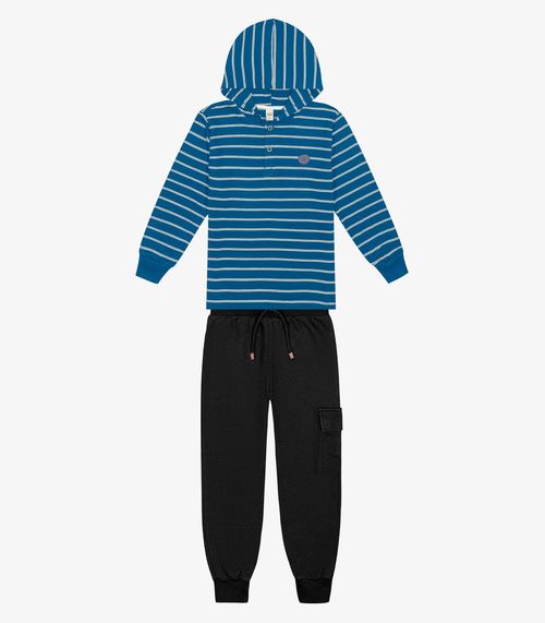 Conjunto Infantil Blusão Com Calça Trick NIck Azul