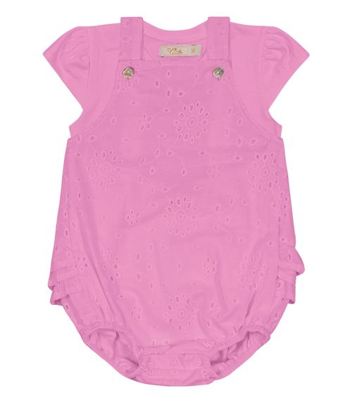 Conjunto Infantil Feminino Macaquinho Trick Nick Rosa