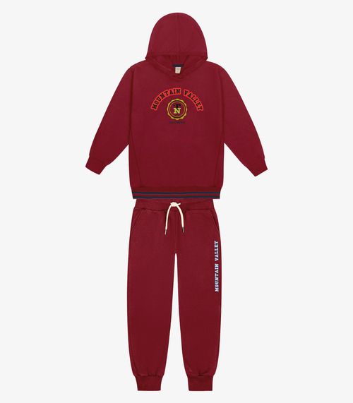 Conjunto Infantil Blusão Com Calça Trick Nick Vermelho