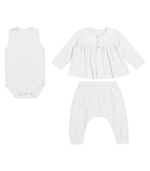 Conjunto Infantil 3 Peças Trick Nick Baby Branco