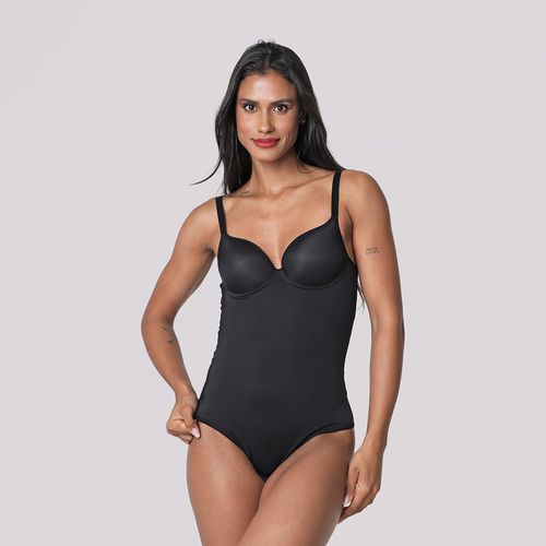 Modelador Sust Ella Body pressão Bojo Preto - Liso