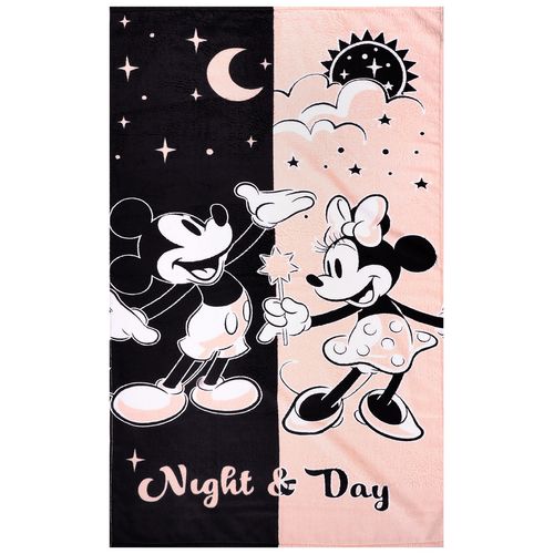 Toalha De Banho Aveludada Mickey E Minnie Namorados Night And Day