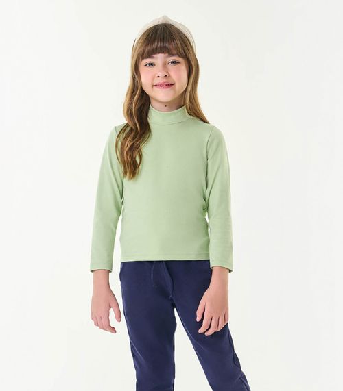 Blusa Infantil Feminina Manga Longa Trick Nick Verde