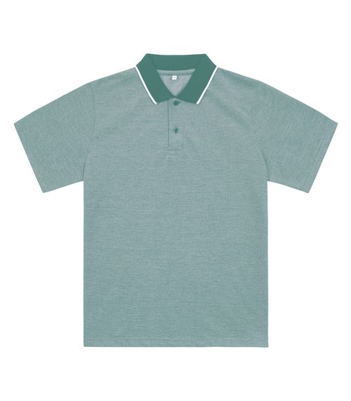 Camisa Polo Masculina Em Piquet Diametro Verde