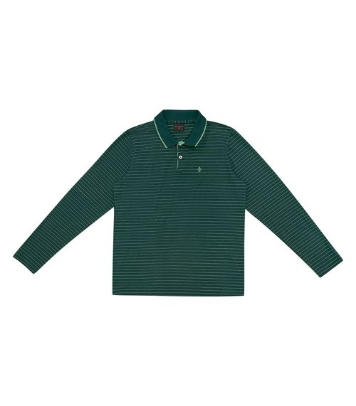 Camisa Polo Manga Longa Diametro Verde