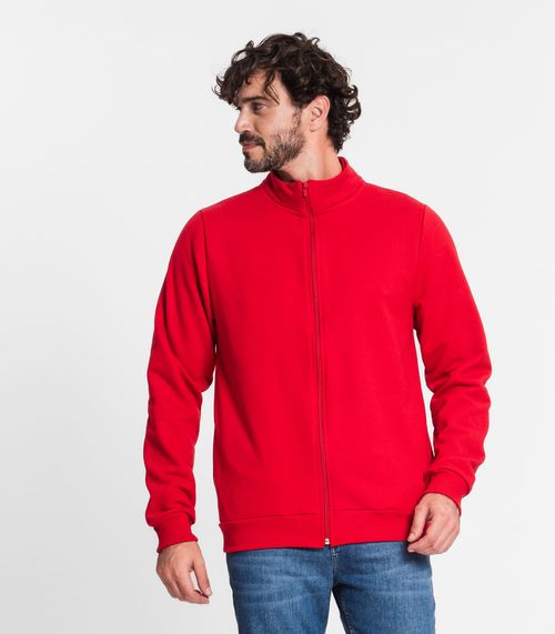 Jaqueta Masculina Em Moletom Rovitex Vermelho