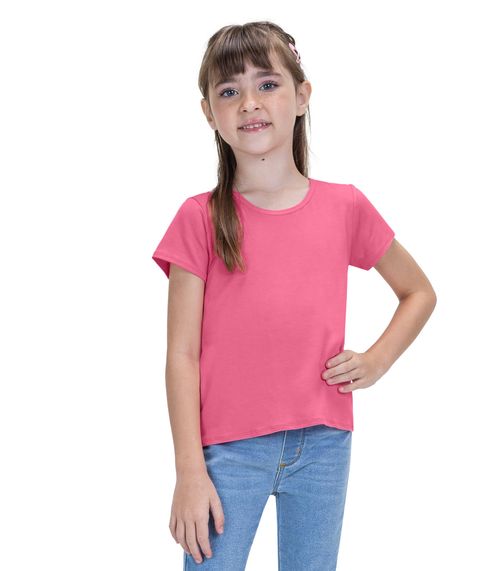 Blusa Infantil Feminina Viscotorcion Trick Nick Rosa