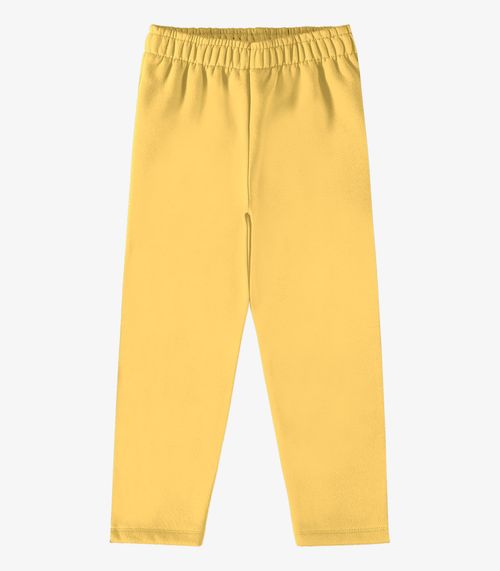 Calça Infantil Feminina Moletom Rovi Kids Amarelo