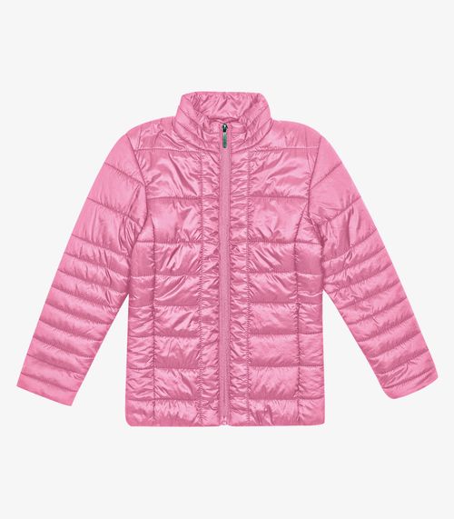 Jaqueta Puffer Infantil Trick Nick Rosa