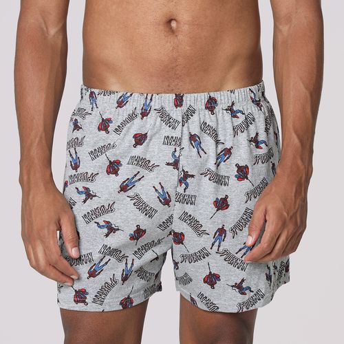 Cueca Samba Canção Full Print Homem Aranha Cinza - Marvel V