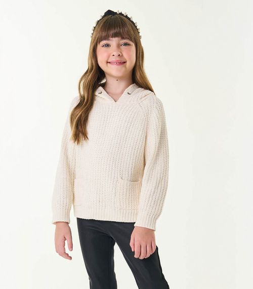 Sueter Tricot Infantil Trick Nick Bege