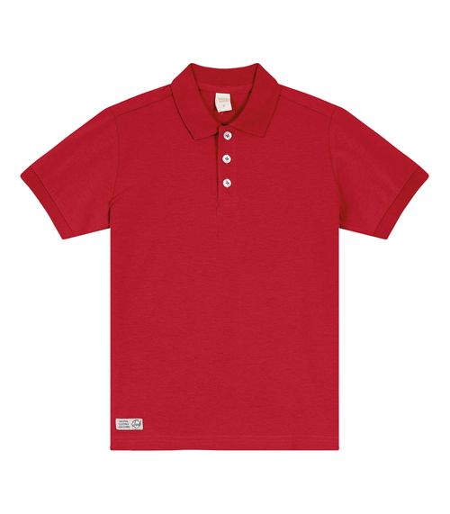 Camisa Polo Infantil Masculina Trick Nick Vermelho