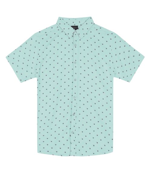 Camisa Masculina Em Viscose Diametro Verde