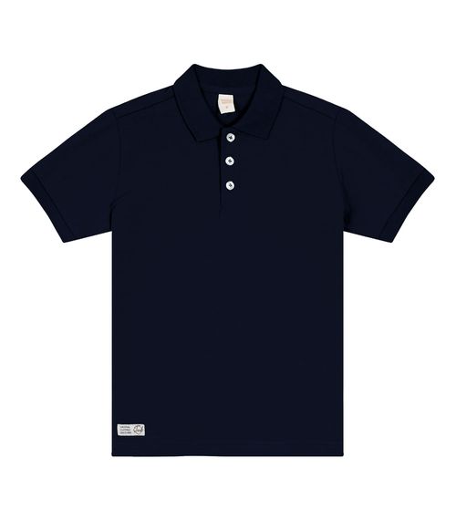 Camisa Polo Infantil Masculina Trick Nick Azul