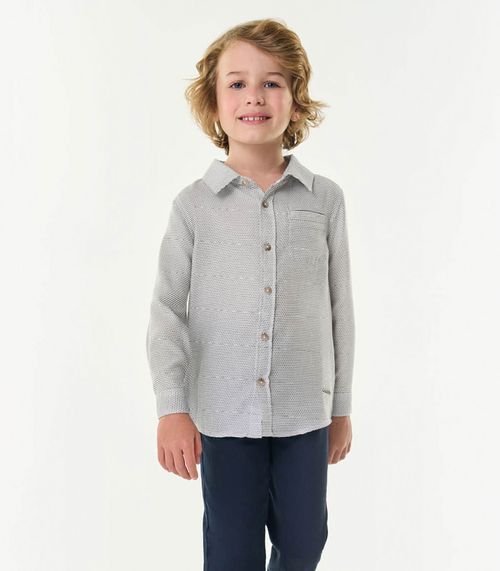 Camisa Infantil Manga Longa Trick Nick Azul