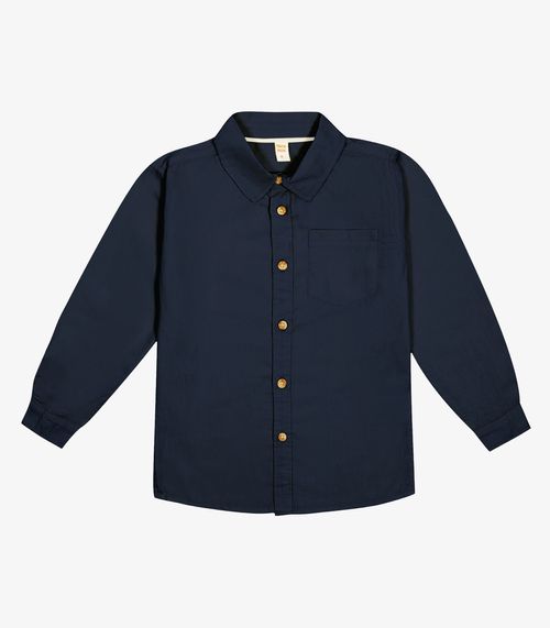 Camisa Infantil Manga Longa Trick Nick Azul