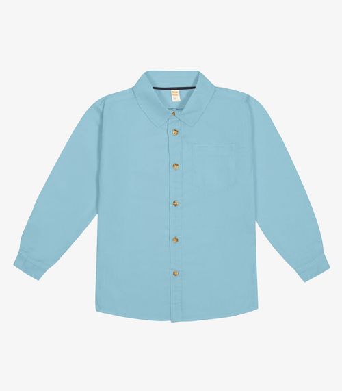 Camisa Infantil Manga Longa Trick Nick Azul