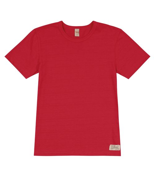 Camiseta Infantil Masculina  Meia Malha Trick Nick Vermelho