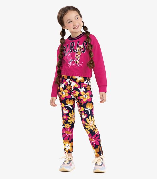 Legging Infantil Estampada Rovi Kids Azul