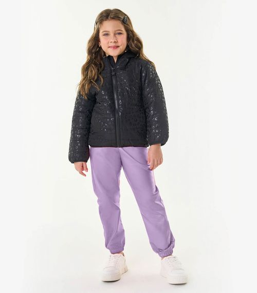 Calça Jogger Infantil Feminina Trick Nick Roxo