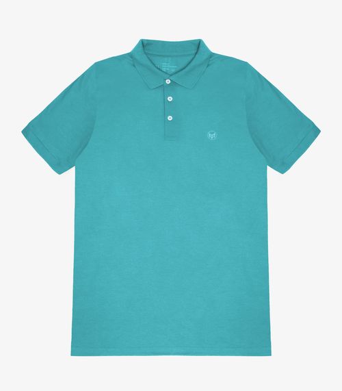 Camisa Polo Básica Plus Size MMT Verde