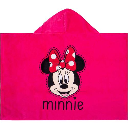 Toalha De Banho Capuz Minnie Aveludada - Disney