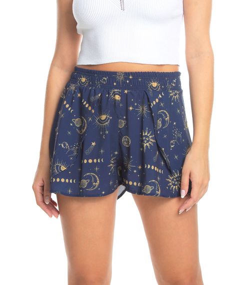 Short Feminino Envelope Universo Select Azul