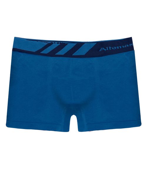 Cueca Boxer Lisa Microfibra Altomax Azul