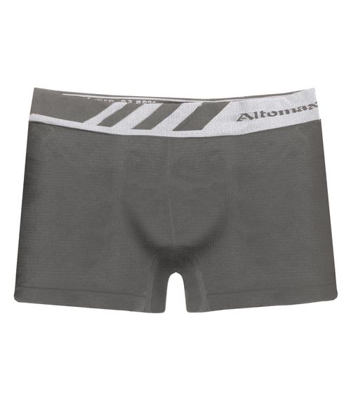 Cueca Boxer Lisa Microfibra Altomax Cinza